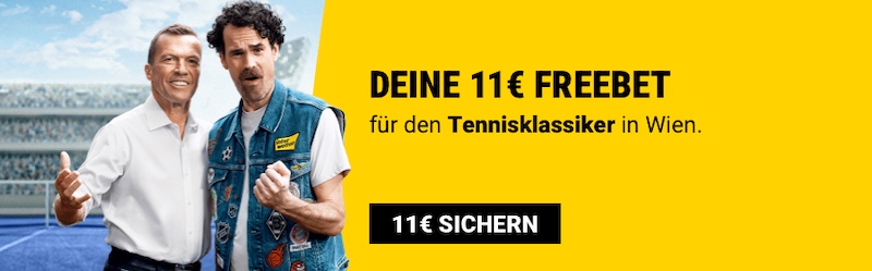 Interwetten 11 Euro Gratiswette zu Erste Bank Open